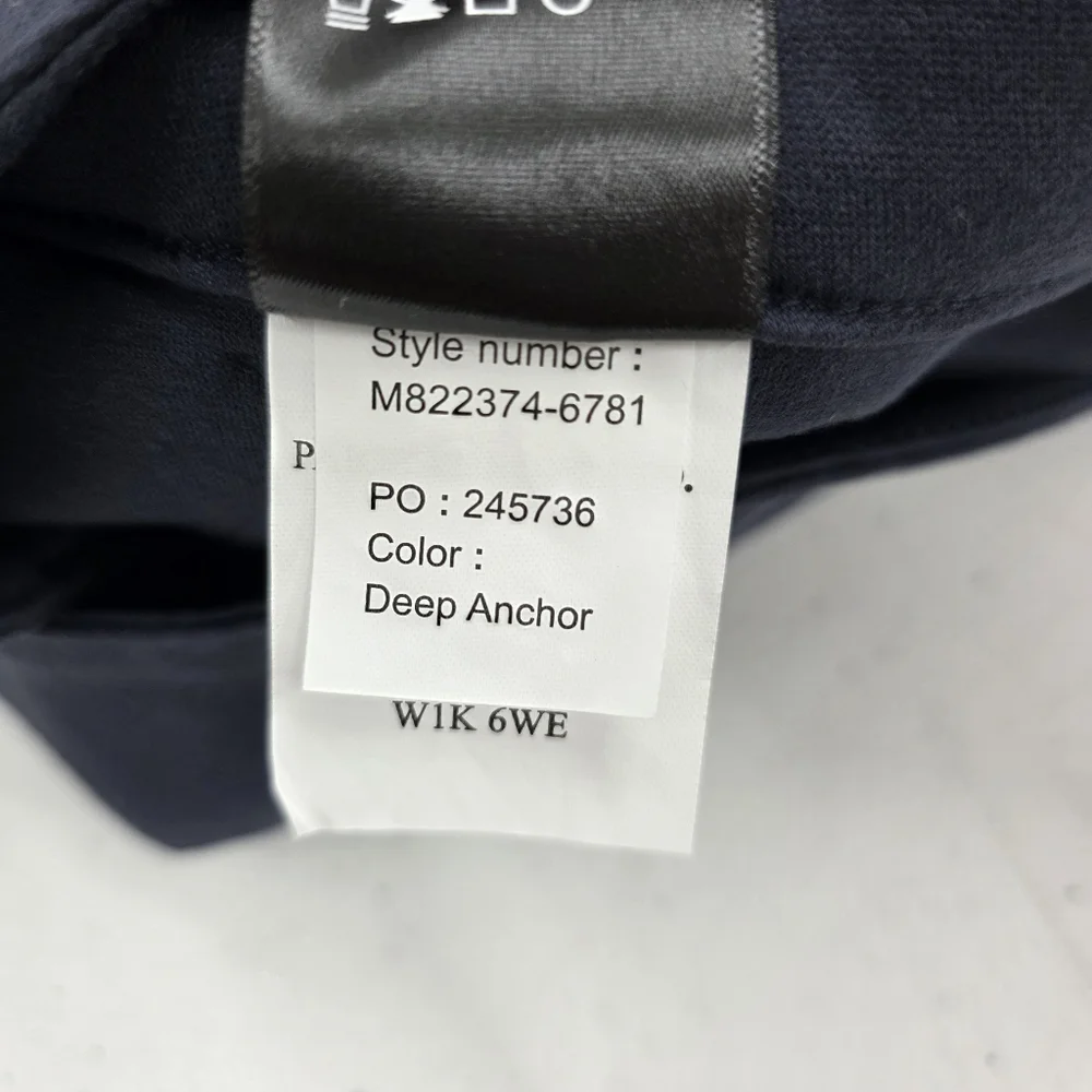 Paige Rickson Stretch Chino Trouser Shorts Men's Size 34 Dark Blue Transend Knit